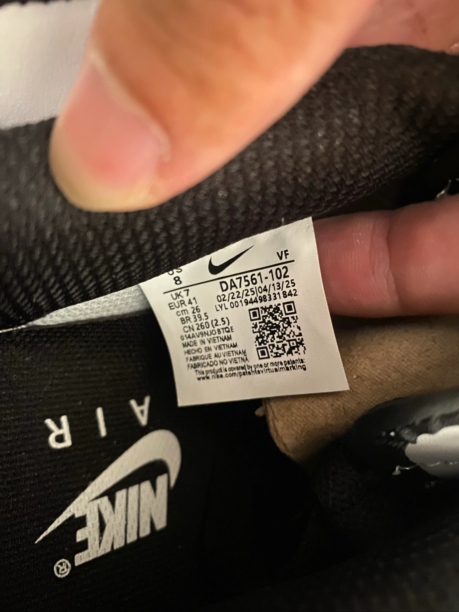 NIKE AIR FORCE 1 LOW “PANDA BLACK & WHITE” Size 41 🐼🖤✨ – photo 6